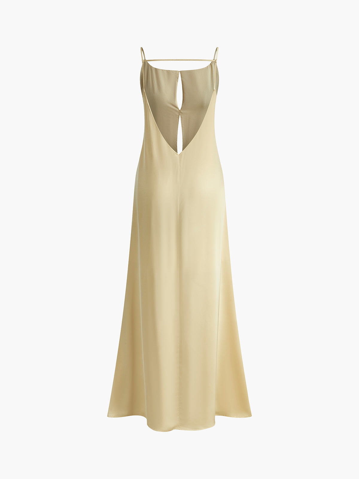 Women's Backless Long Maxi Dress with Open Back