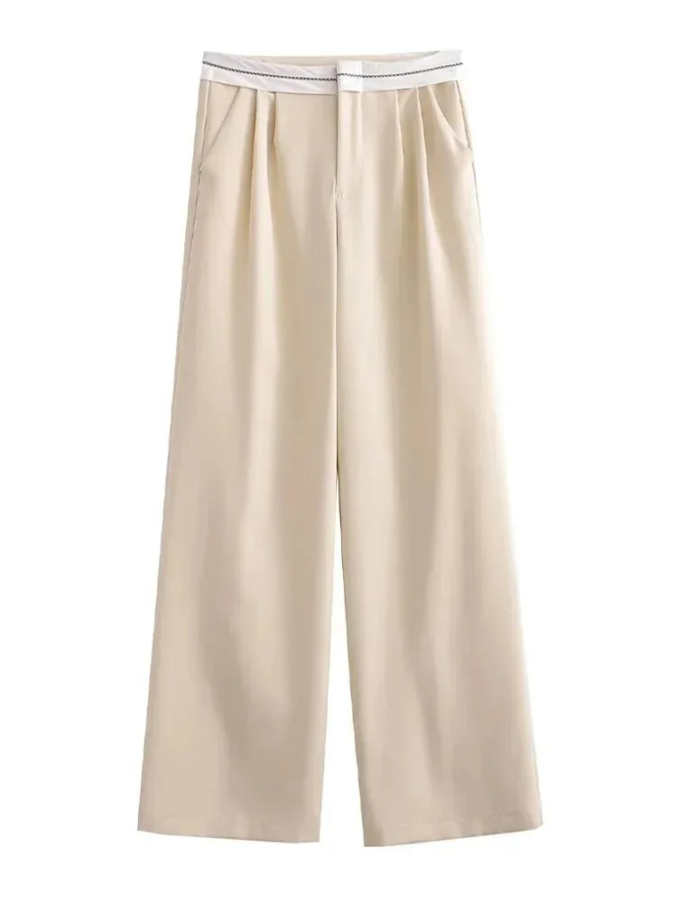Women's High-Waisted Wide Leg Pants