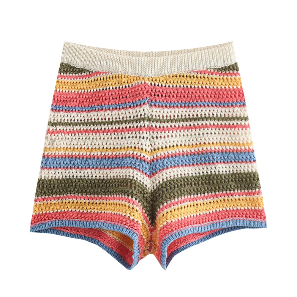 Women's Crochet Summer Shorts Set