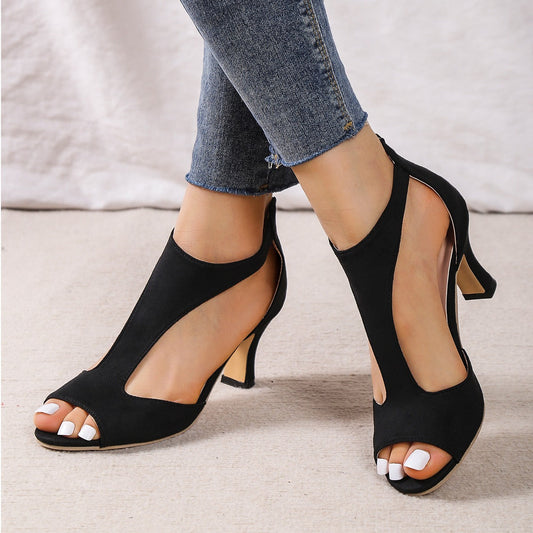 Women's Elegant Peep-Toe High Heels