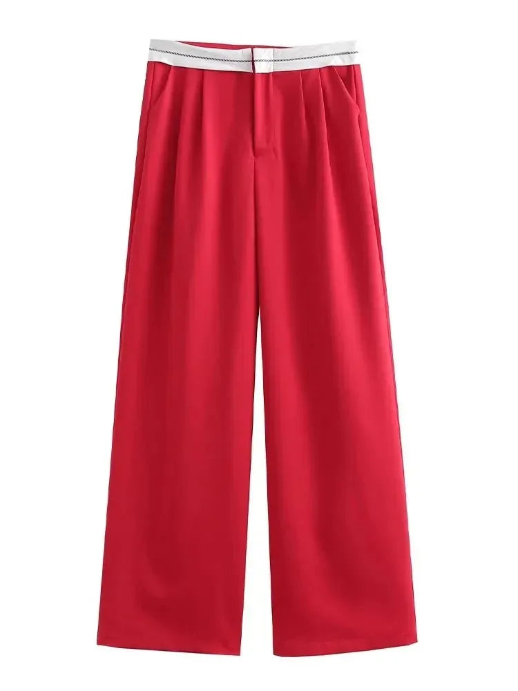 Women's High-Waisted Wide Leg Pants