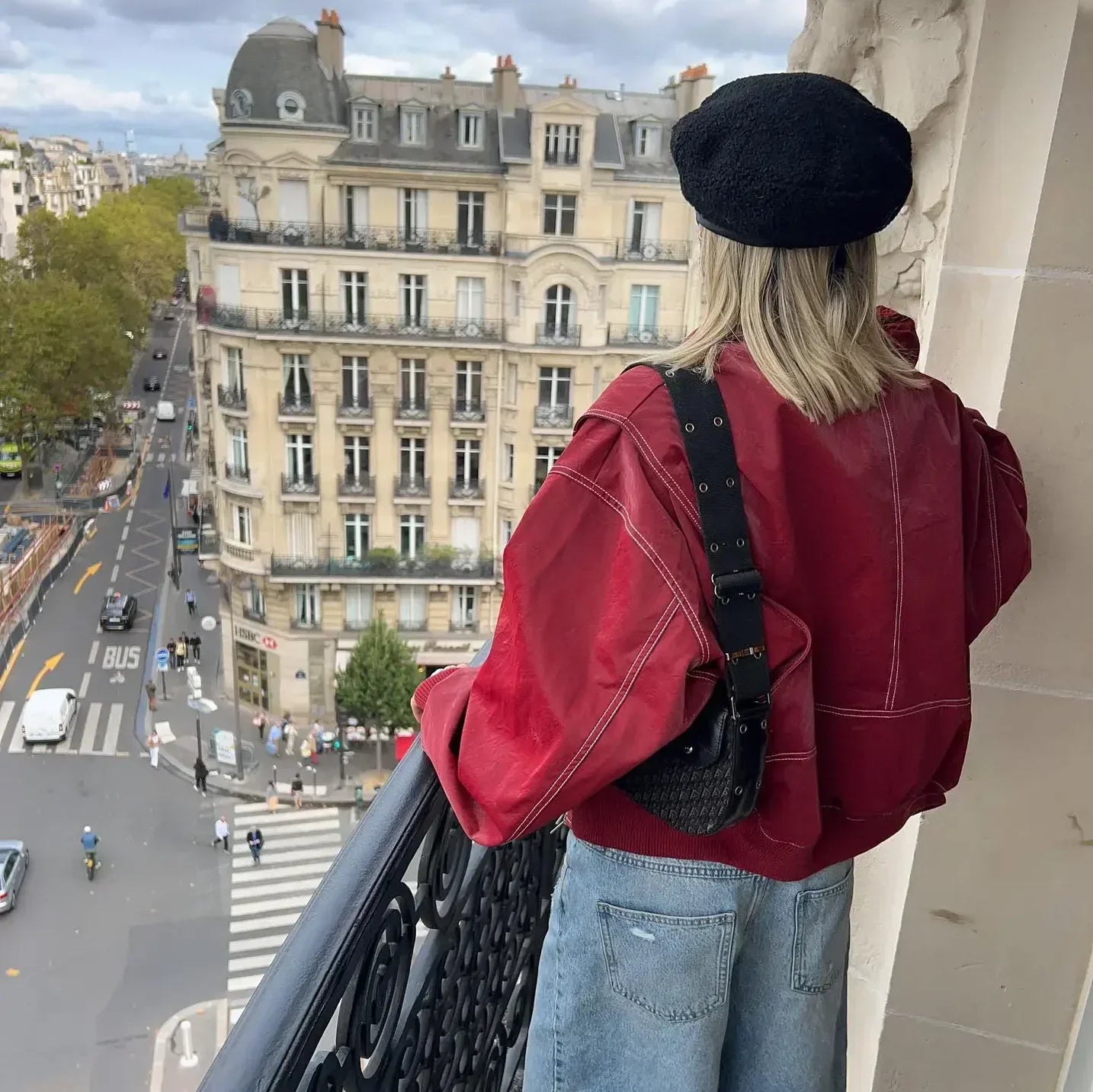 Women's Oversized Faux Leather Jacket