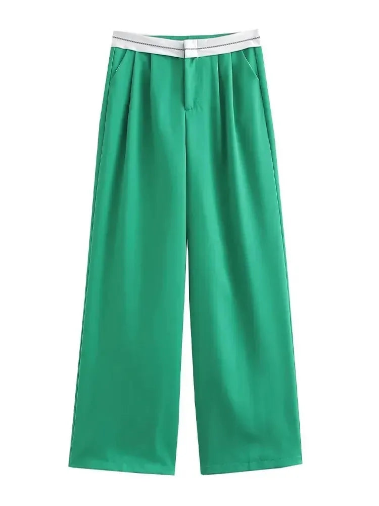 Women's High-Waisted Wide Leg Pants