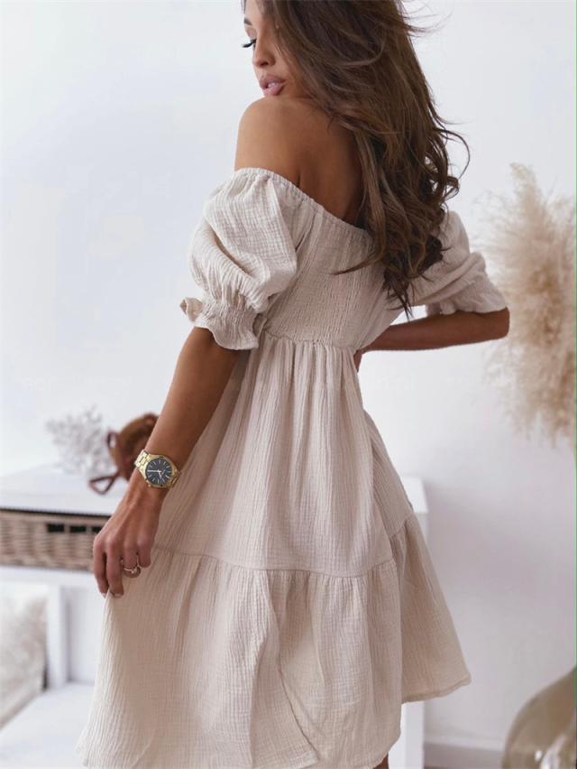 Off-The-Shoulder Summer Dress For Women