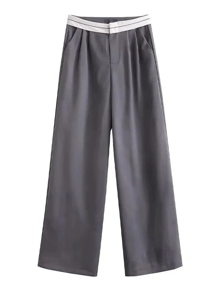 Women's High-Waisted Wide Leg Pants