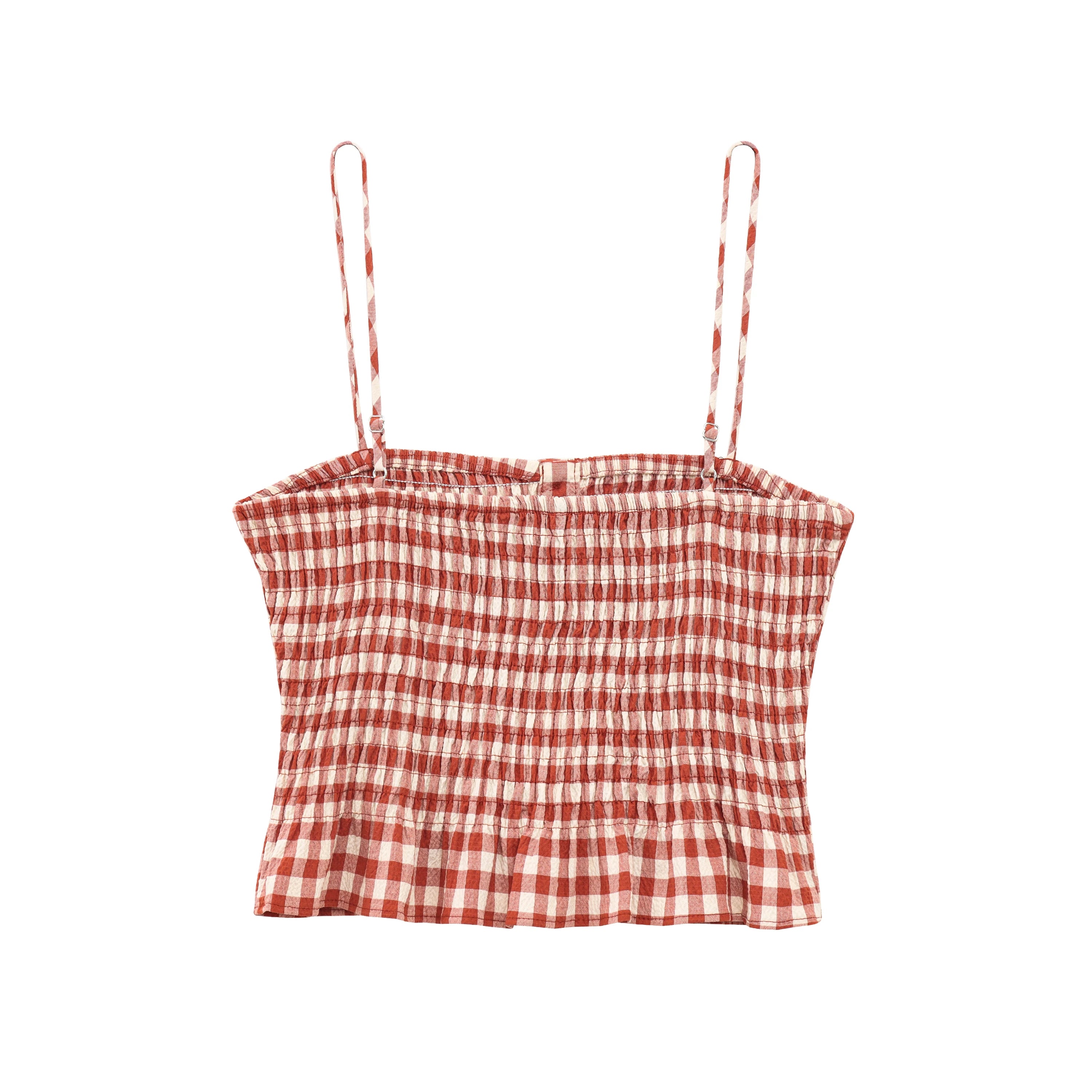 Women's Red Plaid Two-Piece Set