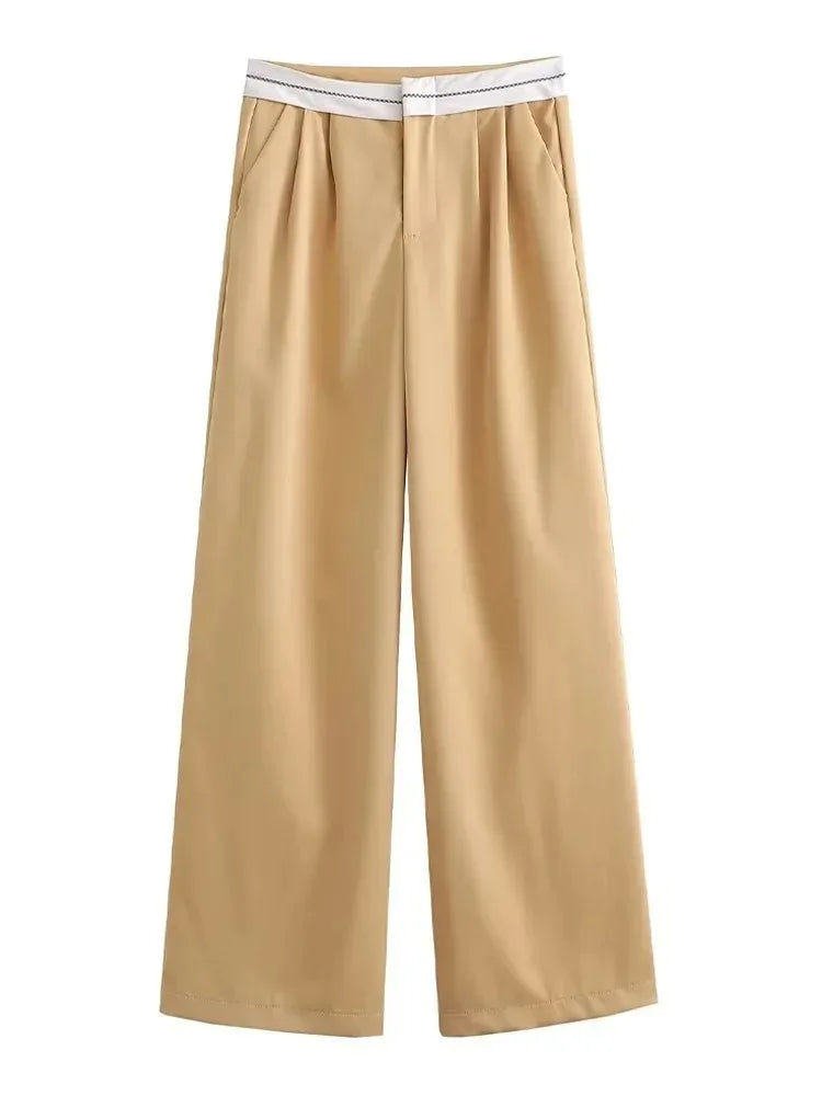 Women's High-Waisted Wide Leg Pants