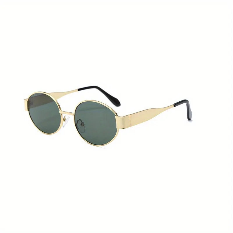 Women's Oval Metal Frame Sunglasses
