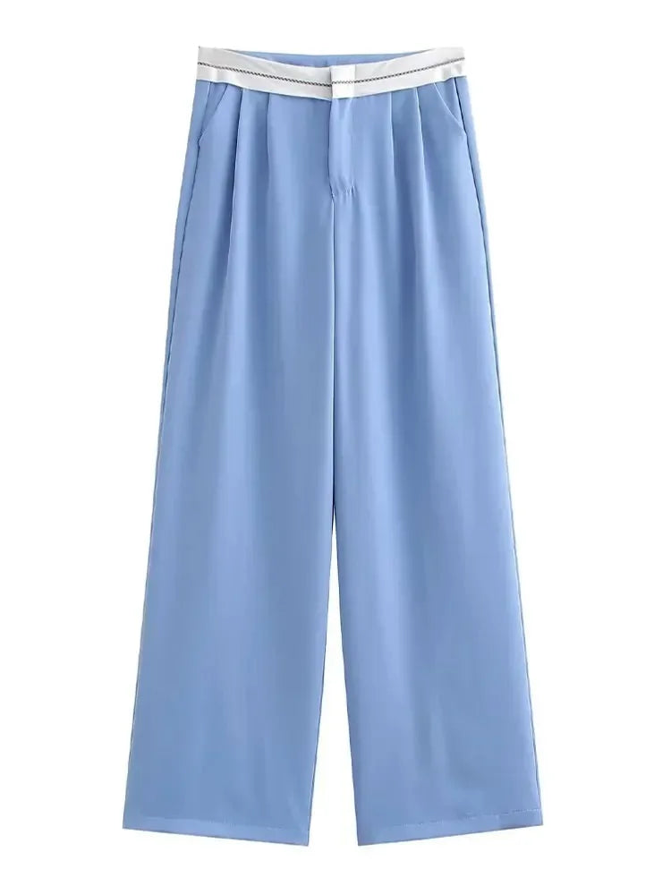 Women's High-Waisted Wide Leg Pants