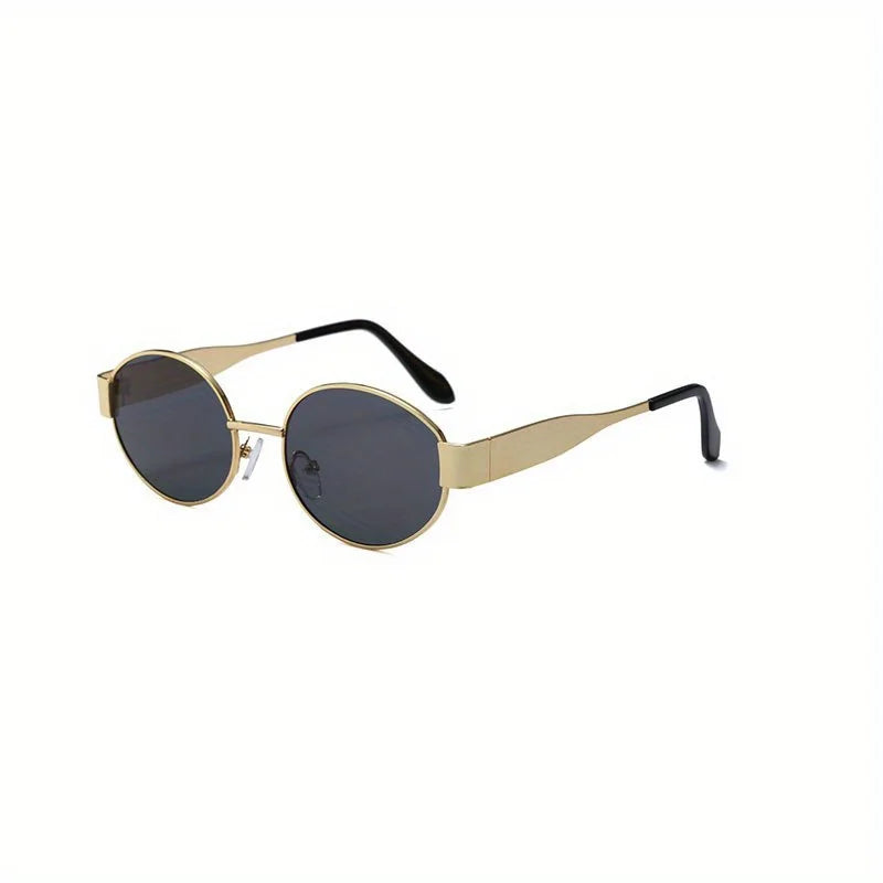 Women's Oval Metal Frame Sunglasses