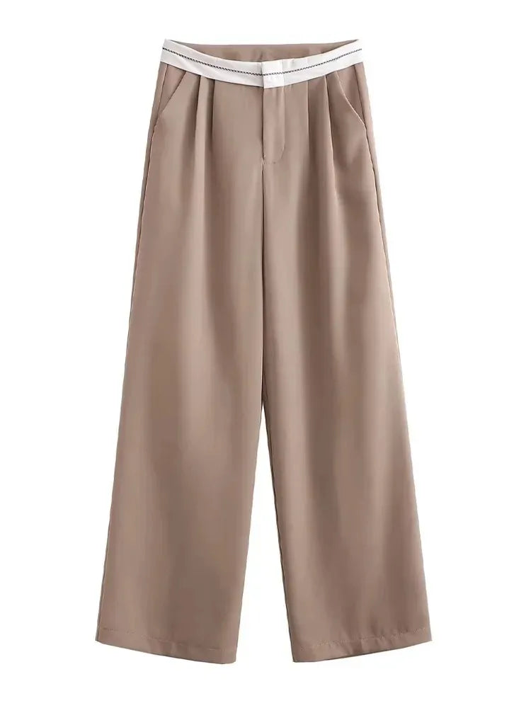 Women's High-Waisted Wide Leg Pants