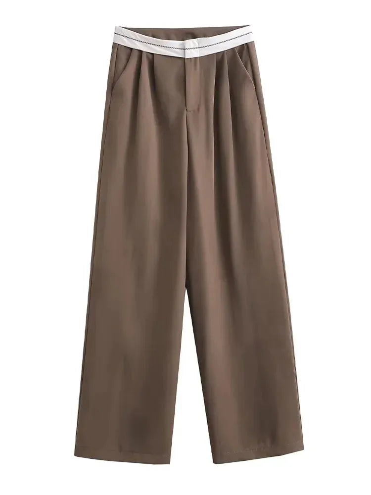 Women's High-Waisted Wide Leg Pants