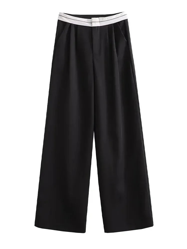 Women's High-Waisted Wide Leg Pants
